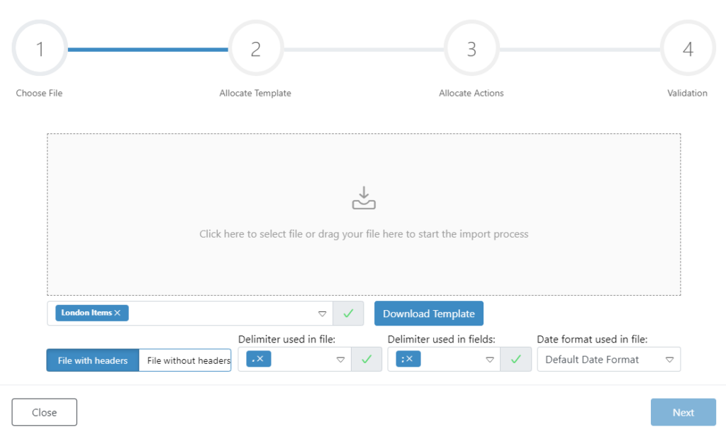 Improvements to the import tool