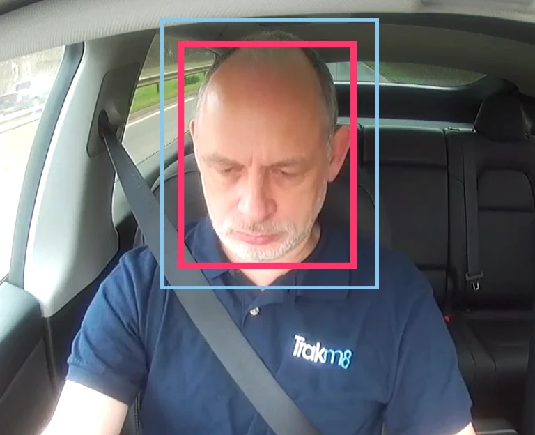 Driver fatigue alert on RH600 Plus AI fleet dash cam system